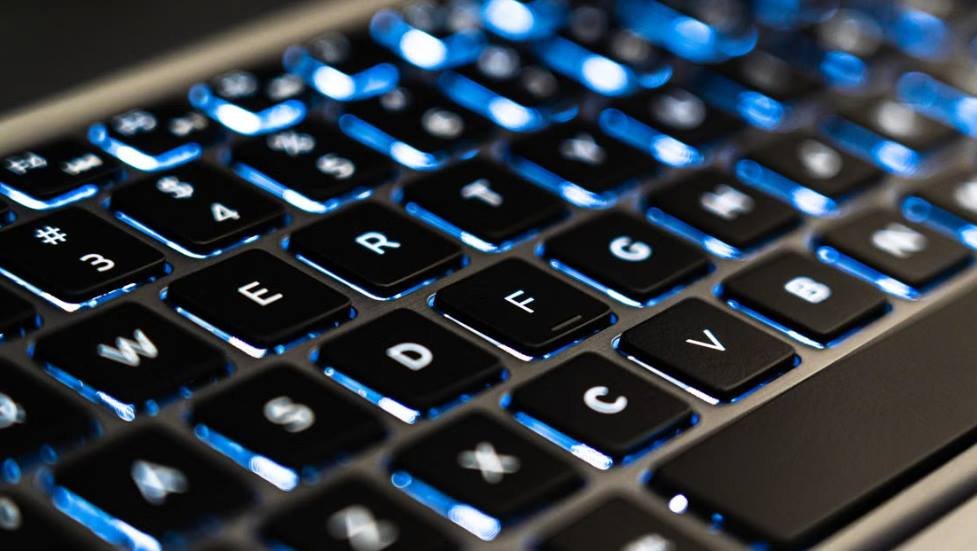 Backlit Laptop Keyboard and Trackpad