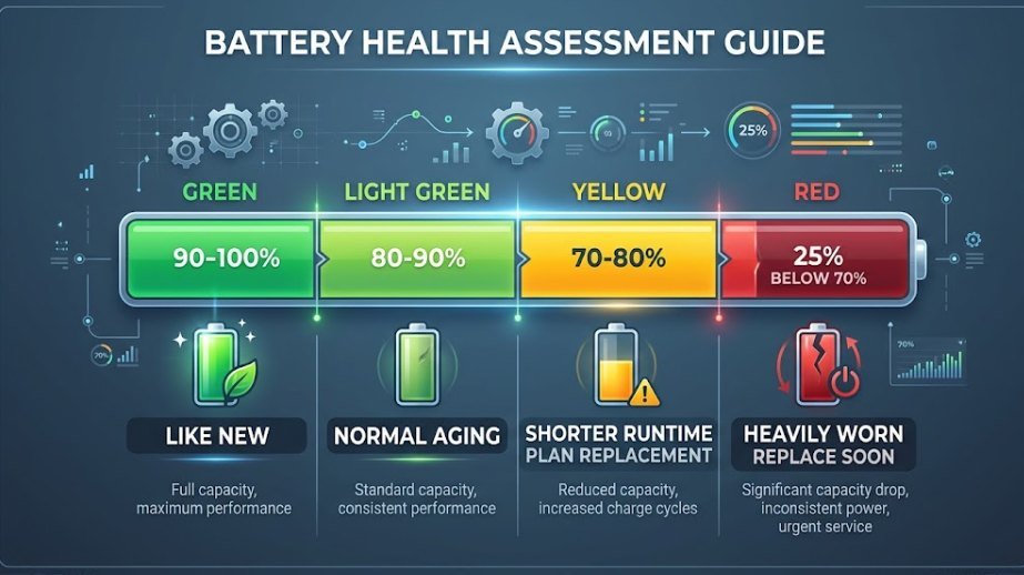 Battery health tiers guide