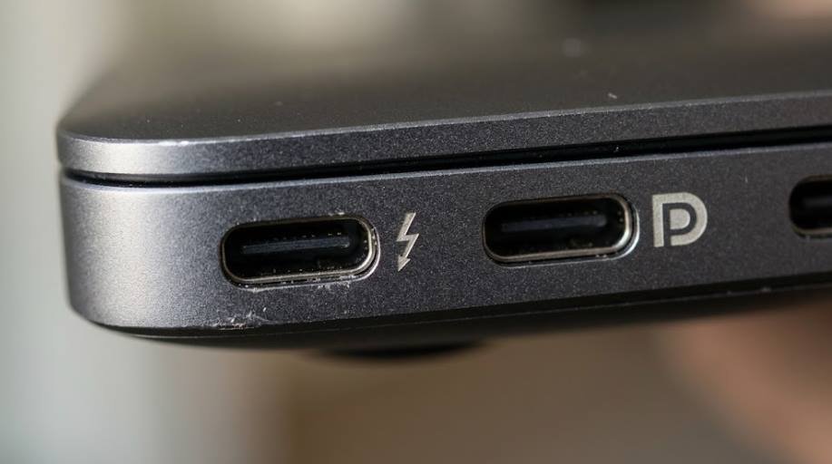 Identifying USB C and Thunderbolt port symbols